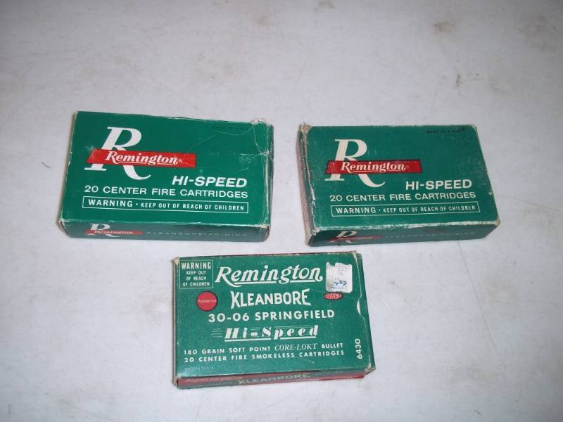 lot 34 image: Remmington bullet boxes (one almost full)