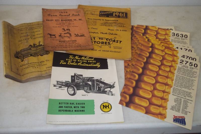 lot 49 image: Vintage Farm manuals and sales brochures