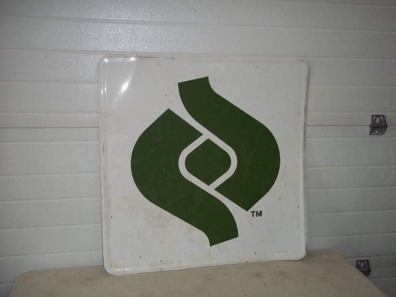 lot 71 image: Tin  sign 30x30in