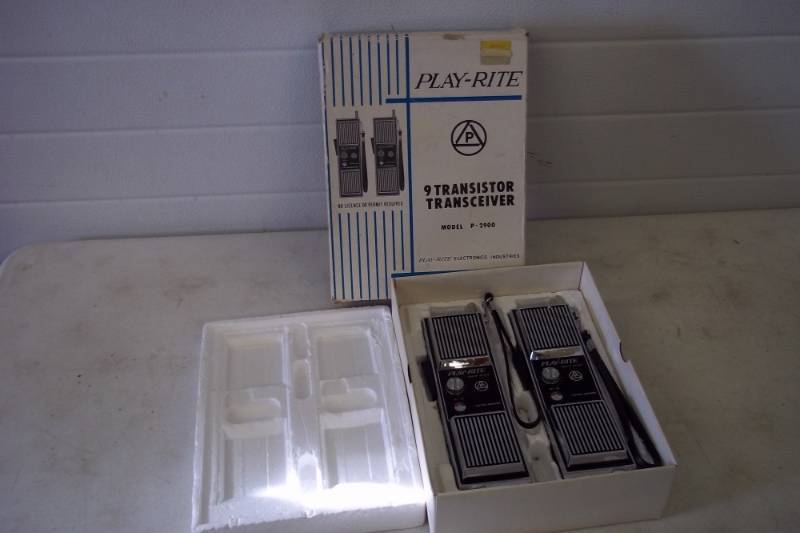 lot 80 image: Vintage Play-rite transformer walkie talkies model P2900 original box
