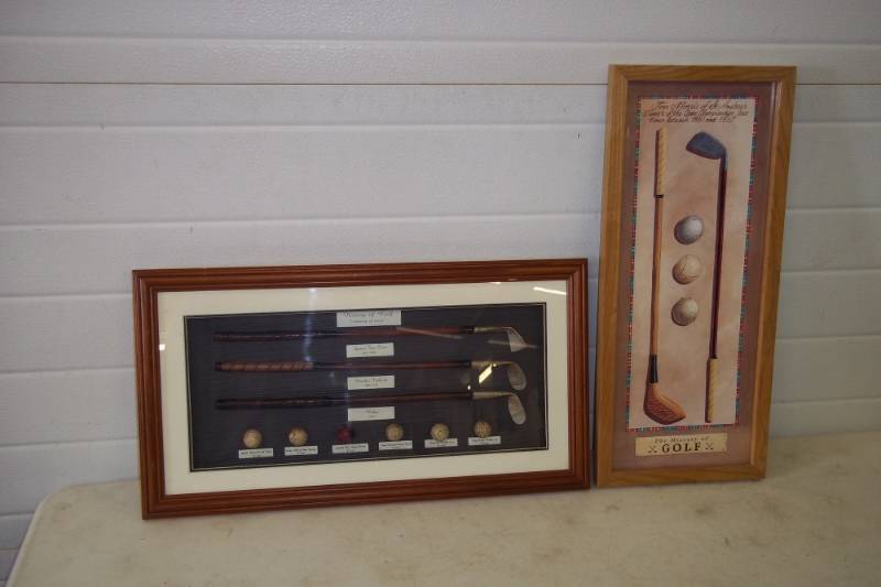 lot 81 image: Golf Wall dcor  (approx. 20in long)