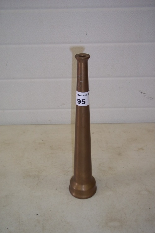 lot 95 image: Antique fire nozzle Brass