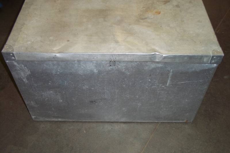 lot 209 image: Aluminum storage trunk