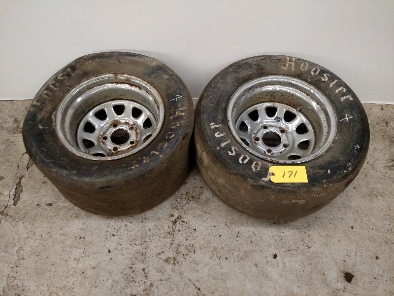 lot 171 image: (2) Real Wheels with Tire, 15x10, 5...