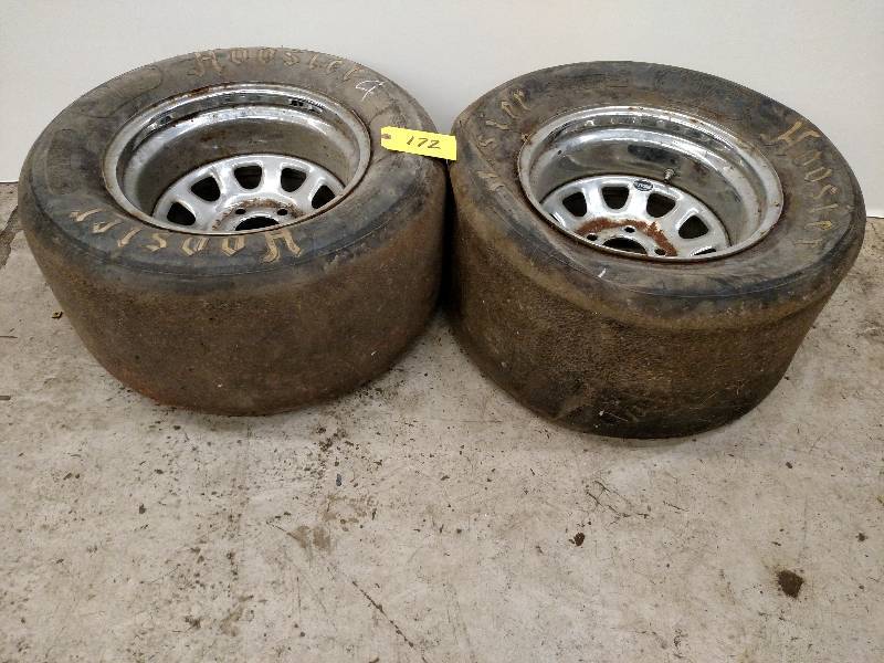 lot 172 image: (2) Real Wheels with Tire, 15x10, 5...