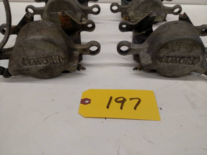 lot 197 image: Howe Single Piston Steel Calipers, ...