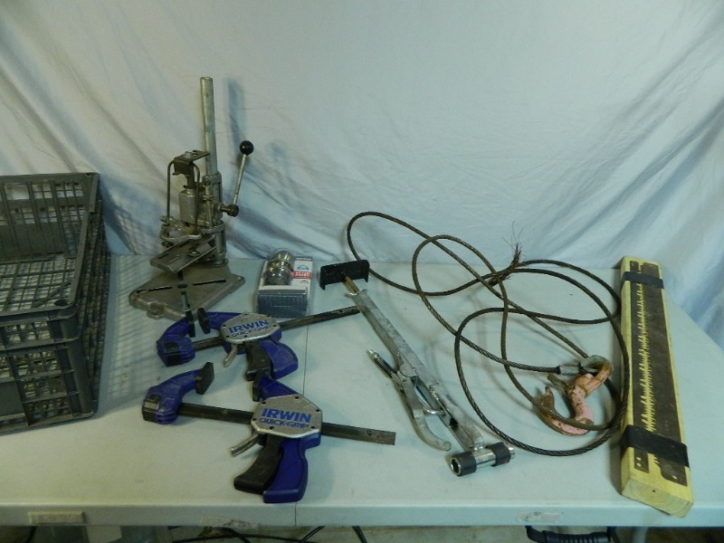 Clamps, Doorknob, Drill Press, and More