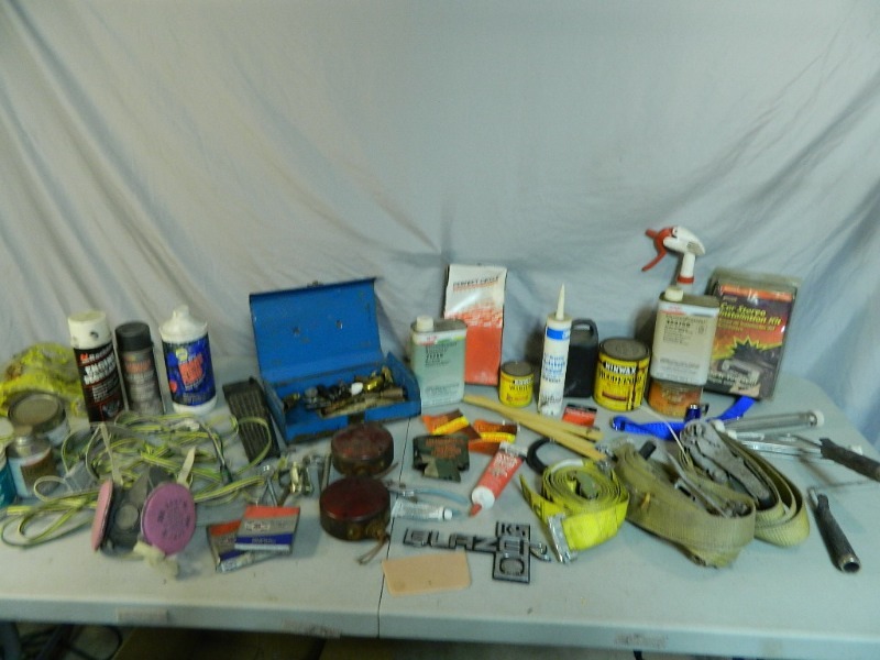 Ratchet Straps, Chemicals, Hardware, and More