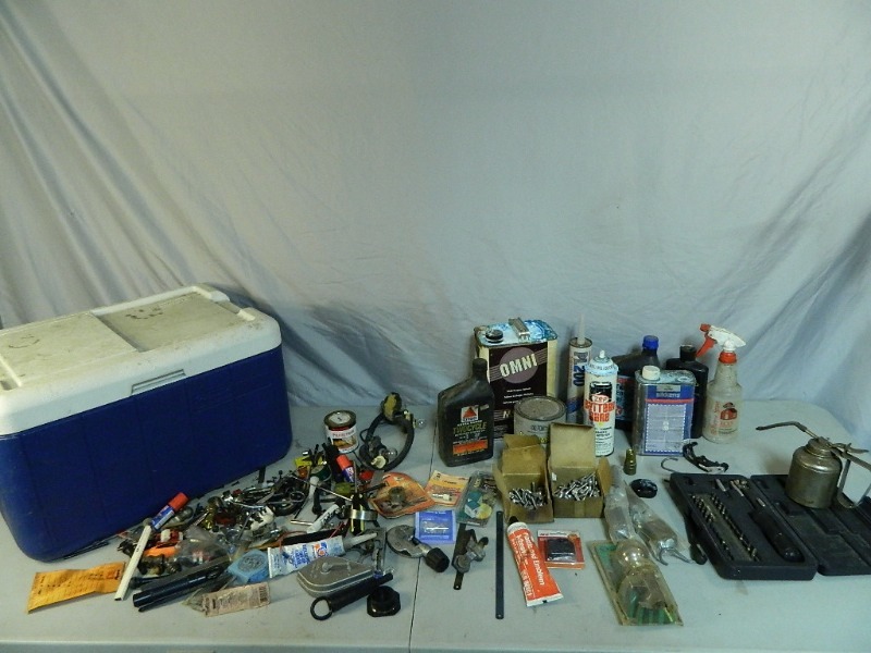 Cooler, Hand Tools, Chemicals, and More