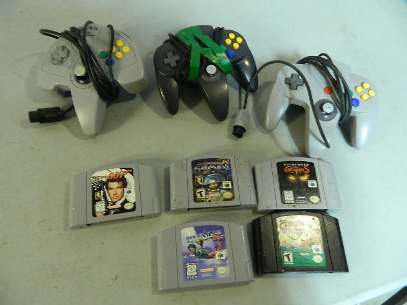 Nintendo 64 Games and Controllers