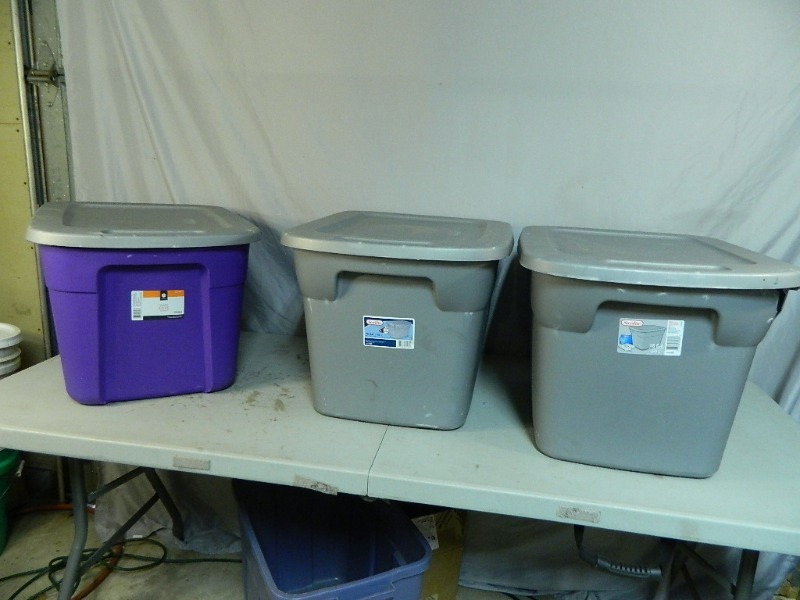 3 Totes with Lids
