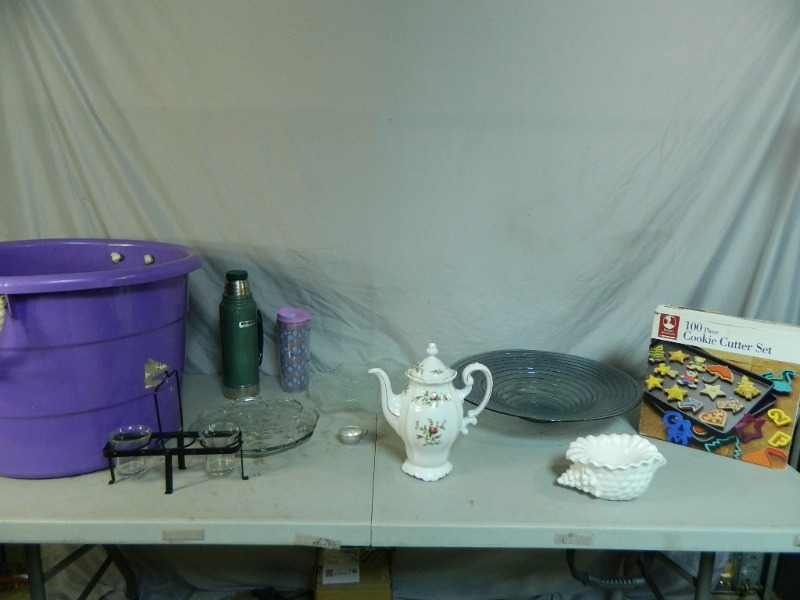 Tub with Kitchen Items