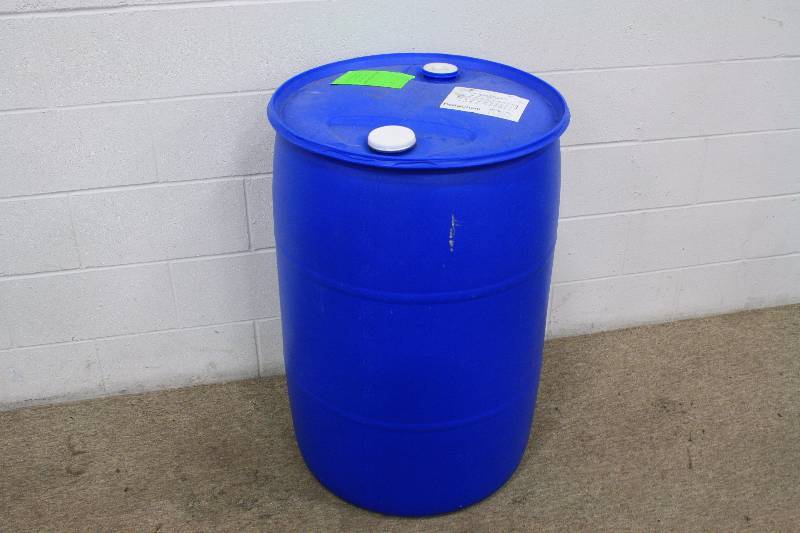 lot 32 image: Blue 55 Gallon Drum