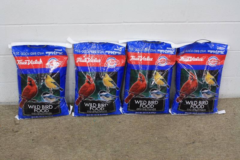lot 24 image: Wild Bird Food 20lb Bags - 4 Bags