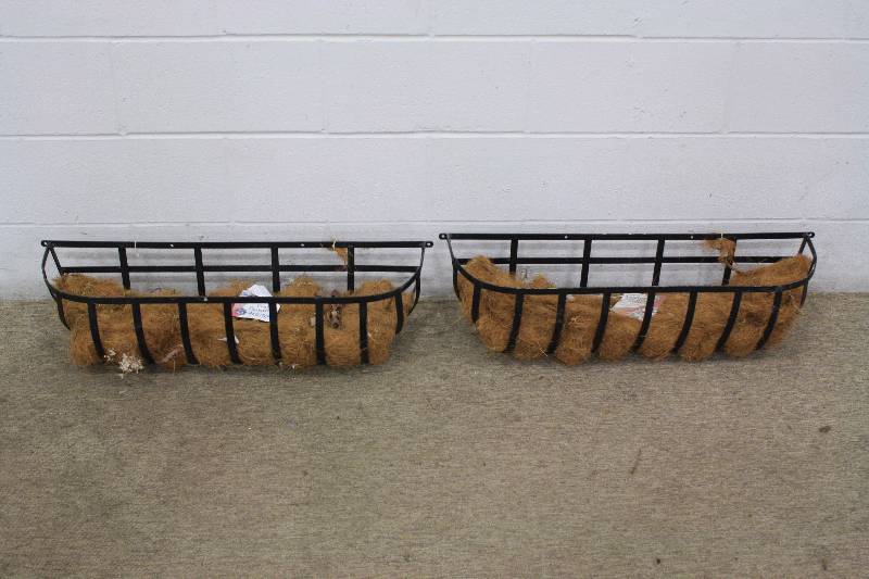 lot 45 image: 2.5ft Long FlowerPlant Wall Baskets