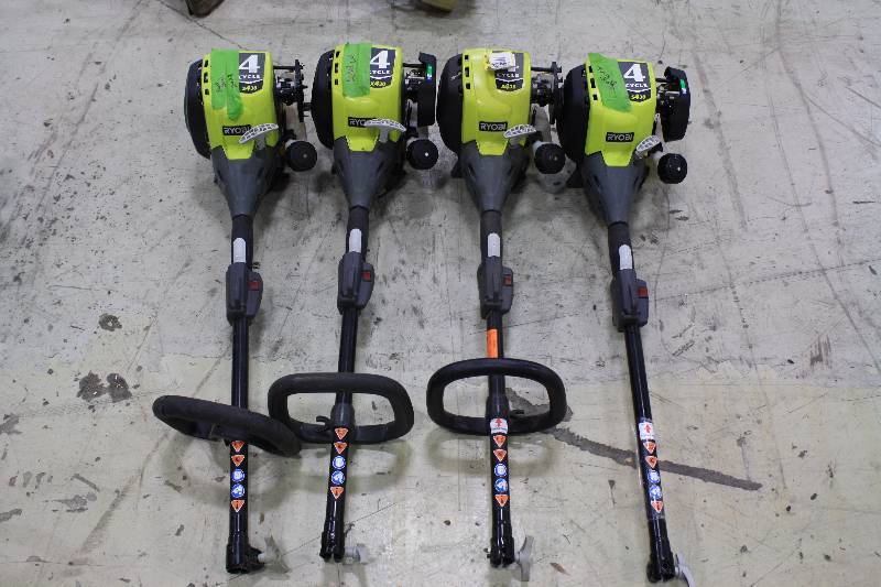 lot 112 image: Ryobi 4 cycle Power Heads - Salvaged Condition- 4 Qty