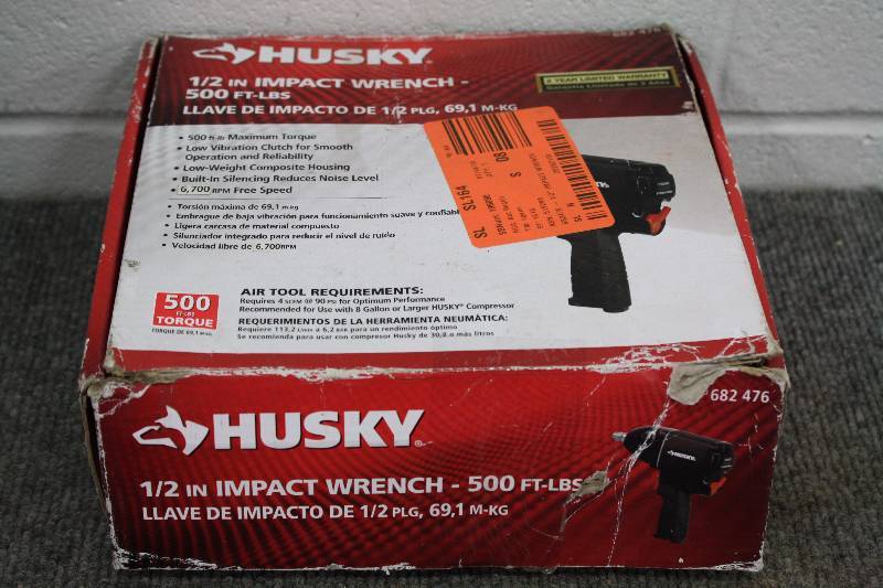 lot 129 image: Husky 12 Pneumatic Impact Wrench