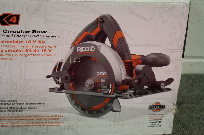 lot 17B image: Rigid 18V Circular Saw - Brand New
