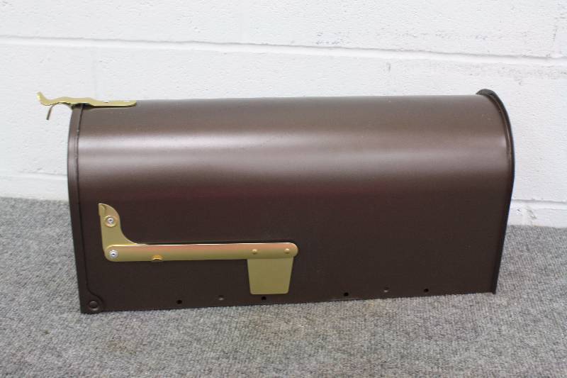 lot 144 image: Brown Steel Mailbox