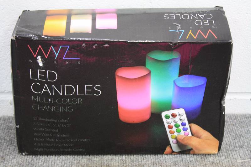 lot 150A image: LED Color Light Candles & Lava Lamp
