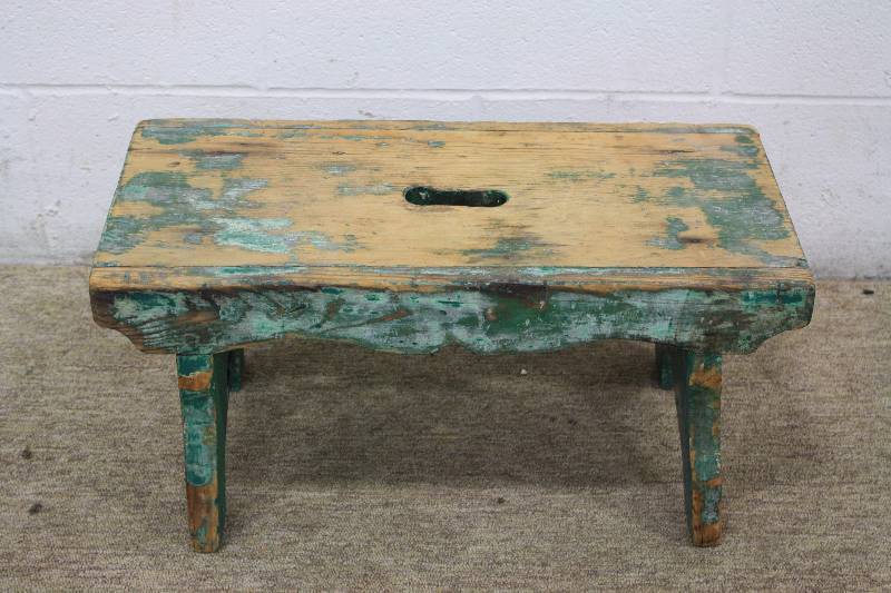 lot 164 image: Old Wood Stool
