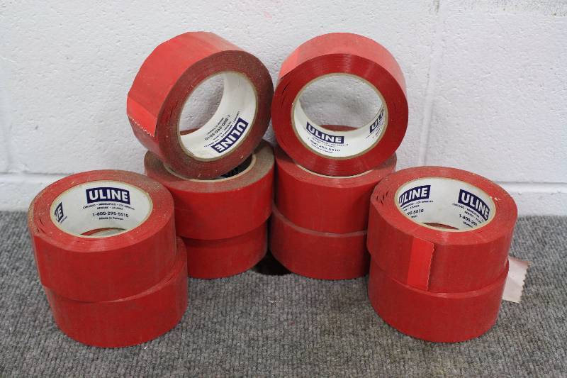 lot 167 image: Red Uline Packaging Tape - New