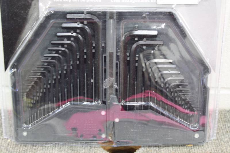 lot 72E image: Hex Key 30pc Allen Wrench Set - New