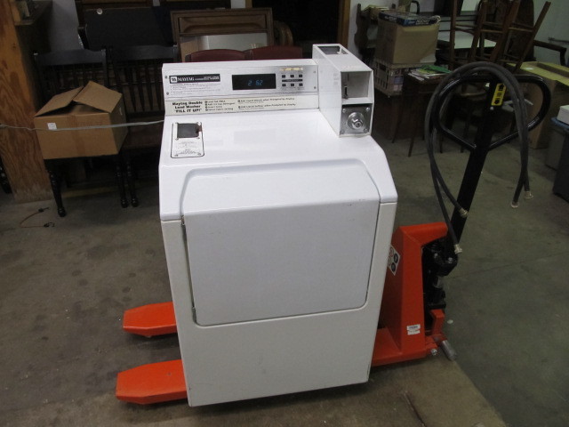 lot 46 image: Maytag Commercial Coin Operated Washing Machine
