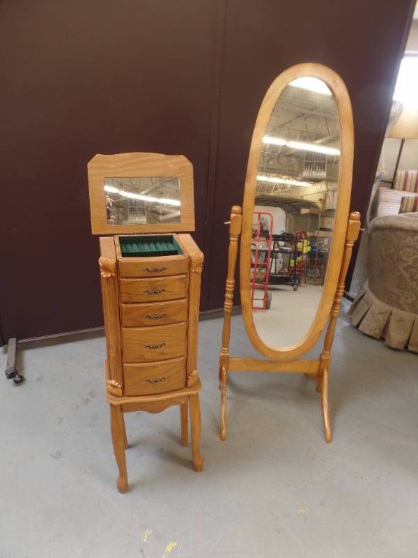 Jewelry Chest  Cheval Mirror