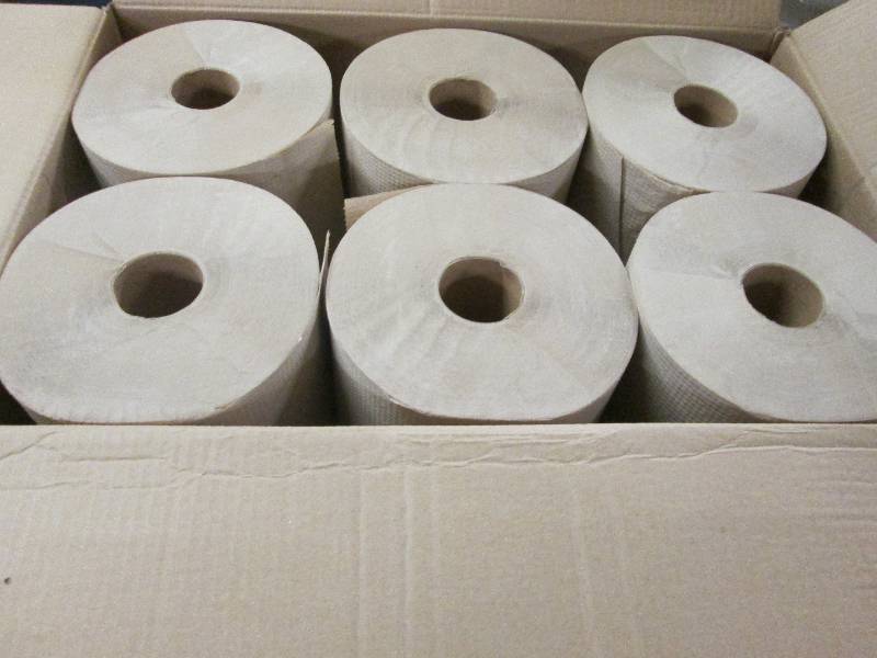 lot 10 image: 6 Large Rolls Natural Hardwound Res...