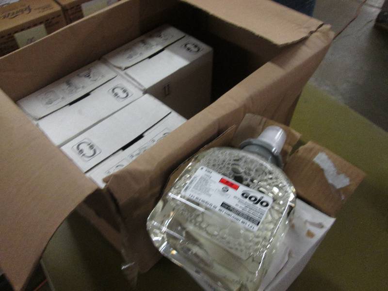 lot 37 image: Case of 8 Bottles GoJo Foam Sanitiz...
