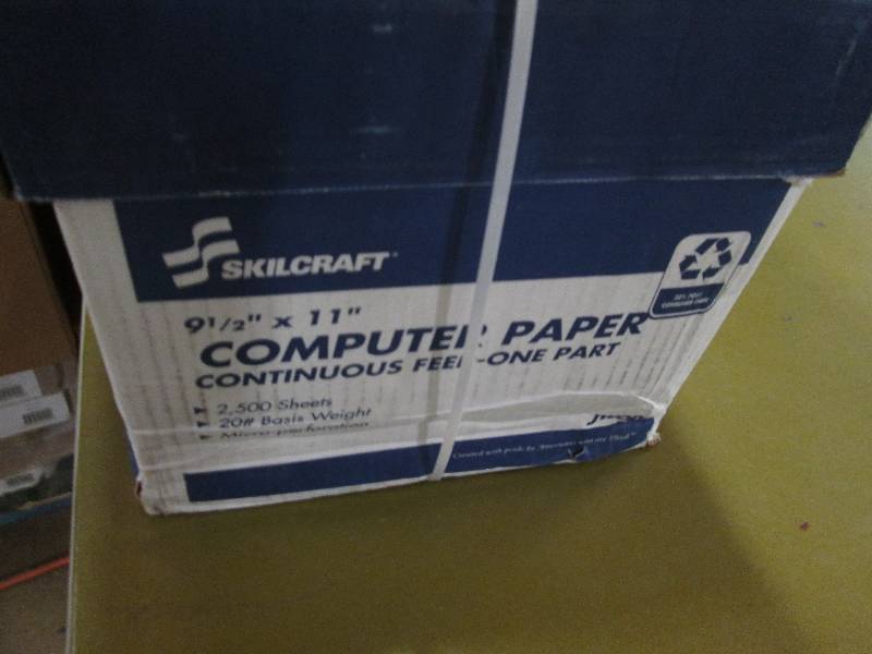 lot 45 image: 1 Case Skilcraft Computer Paper Con...