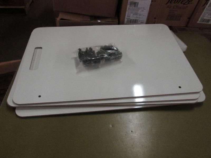 lot 46 image: 4 Mountable White Boards with hardw...