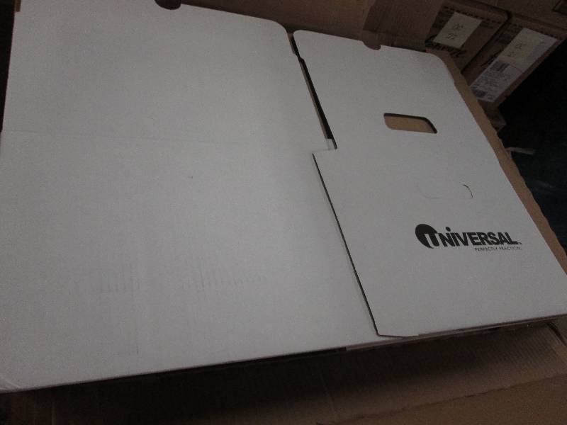 lot 47 image: Lot of 8 Cardboard Bankers Boxes...
