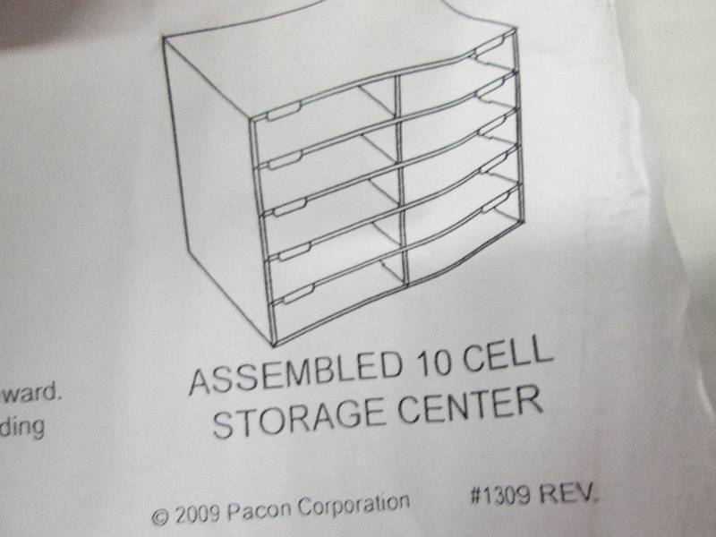 lot 57 image: 10Cell Cardboard Storage Center...