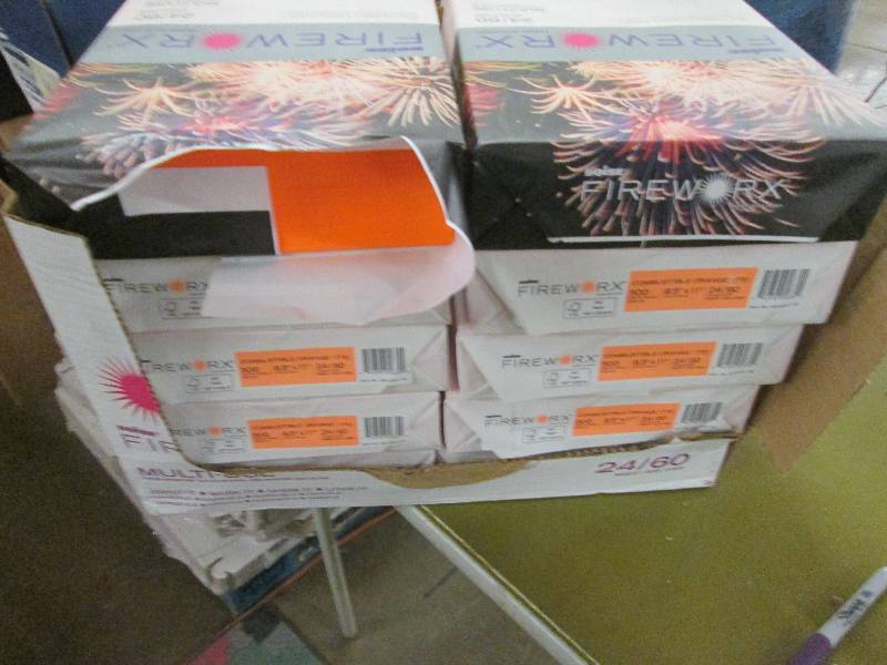 lot 58 image: Case of 10 Reams 2460 Orange Paper...