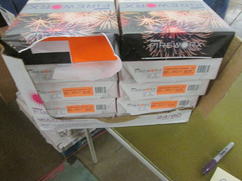 lot 59 image: Case of 10 Reams 2460 Orange Paper...