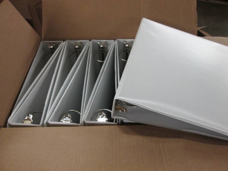 lot 69 image: Case of 12 2inch 3 Ring Binders in...