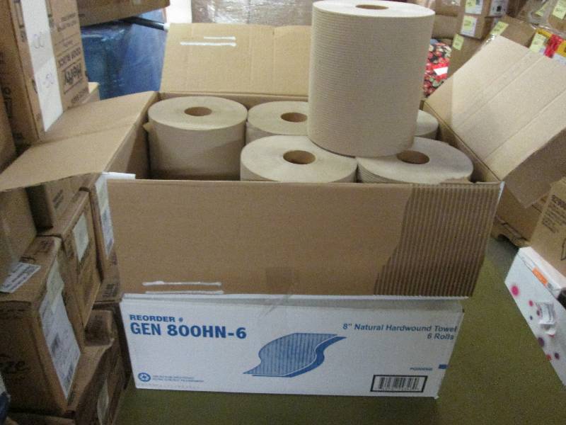 lot 85 image: 2 Cases of 6 rolls each 8 inch Natu...