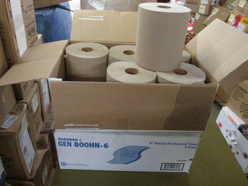 lot 87 image: 2 Cases of 6 rolls each 8 inch Natu...