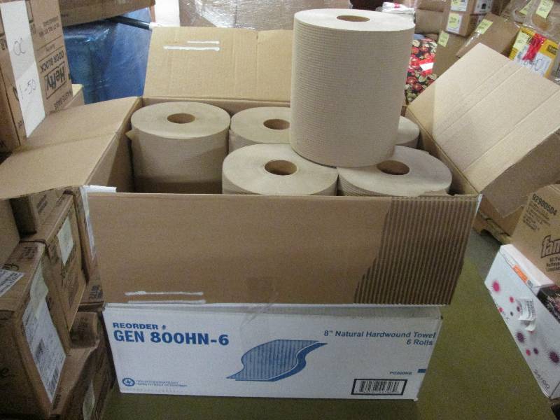 lot 90 image: 2 Cases of 6 rolls each 8 inch Natu...