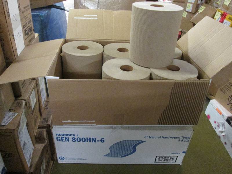 lot 91 image: 2 Cases of 6 rolls each 8 inch Natu...