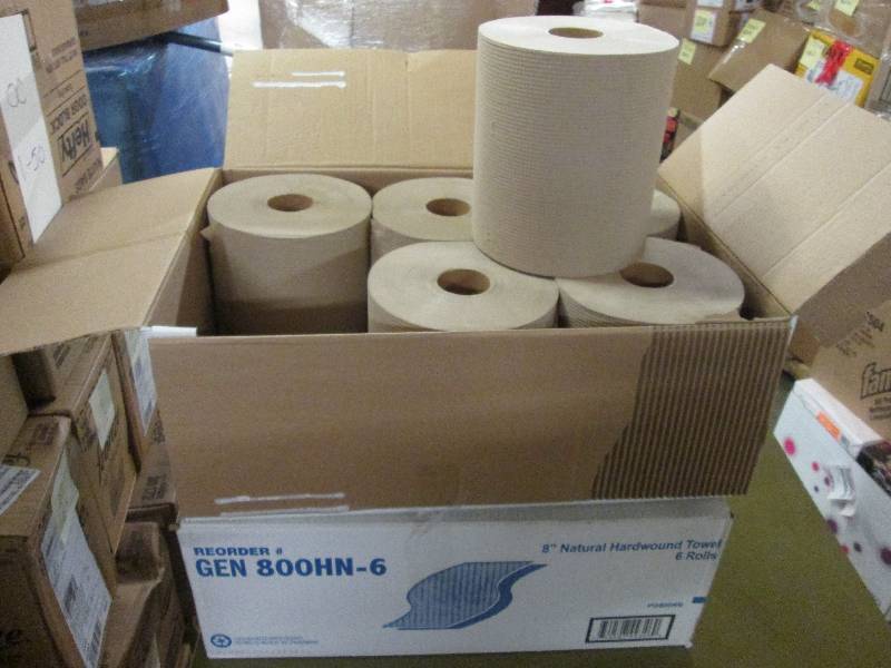lot 92 image: 2 Cases of 6 rolls each 8 inch Natu...