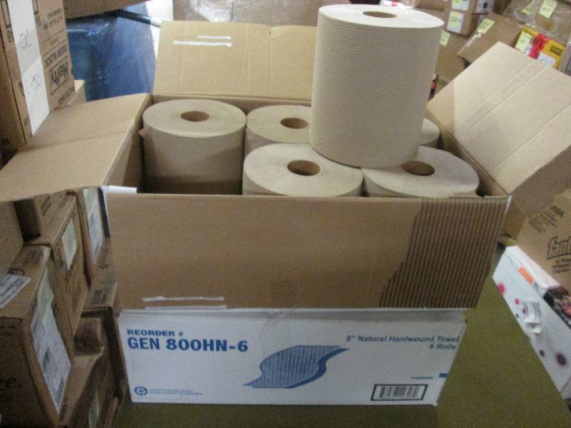 lot 93 image: 2 Cases of 6 rolls each 8 inch Natu...