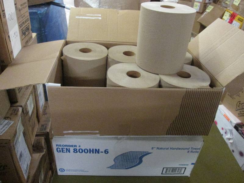 lot 94 image: 2 Cases of 6 rolls each 8 inch Natu...