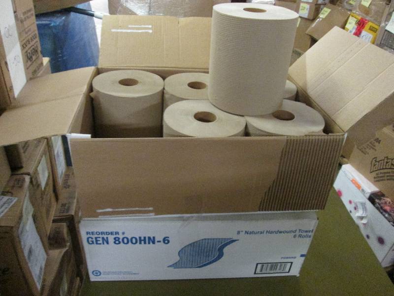 lot 95 image: 2 Cases of 6 rolls each 8 inch Natu...