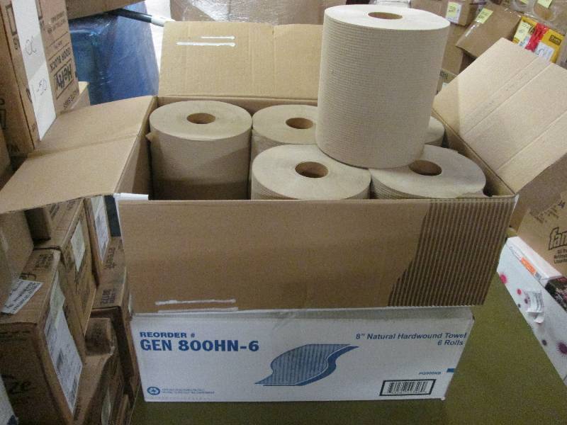 lot 96 image: 2 Cases of 6 rolls each 8 inch Natu...