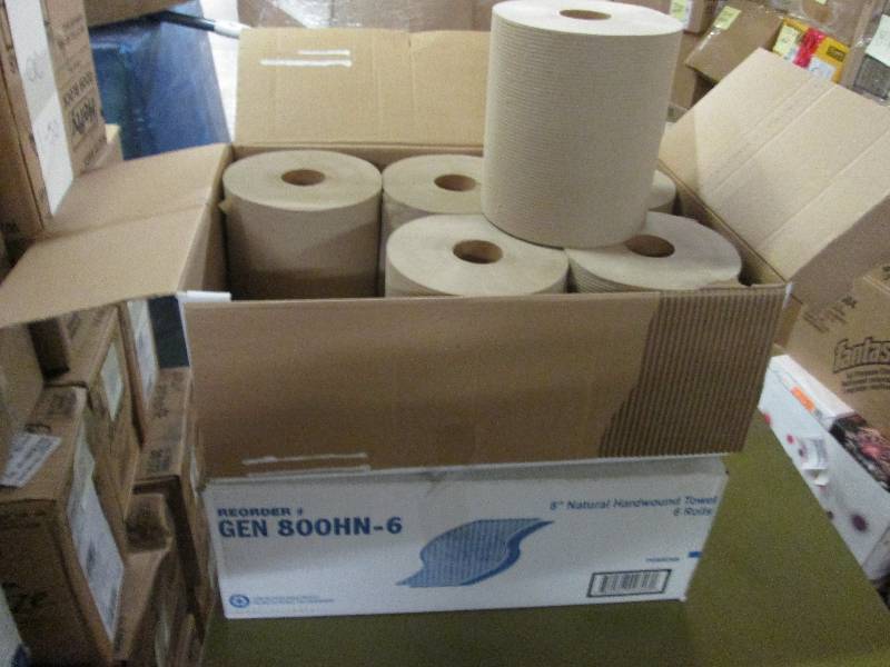 lot 97 image: 2 Cases of 6 rolls each 8 inch Natu...