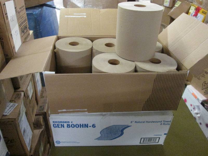 lot 98 image: 2 Cases of 6 rolls each 8 inch Natu...