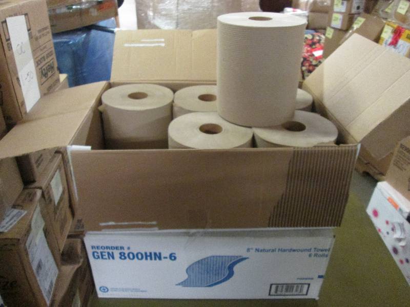 lot 101 image: 2 Cases of 6 rolls each 8 inch Natu...
